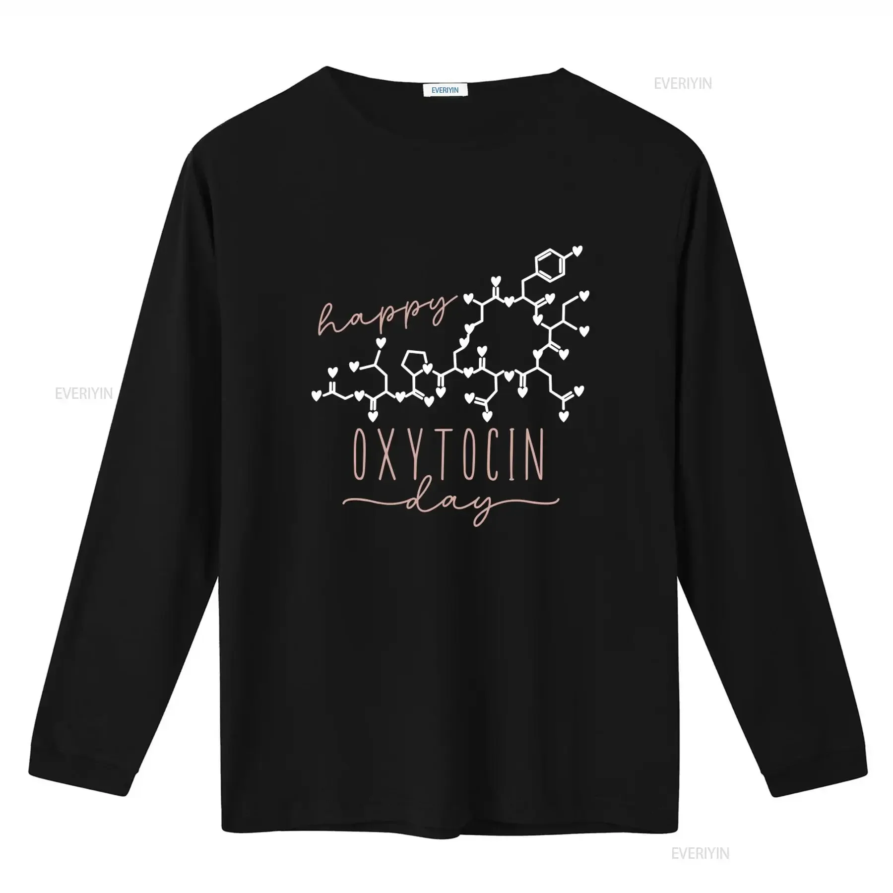 Valentine's Day Oxytocin T Shirt Love Molecule Chemistry Design for Birth Workers Lactation Consultants Doulas vintage Washed