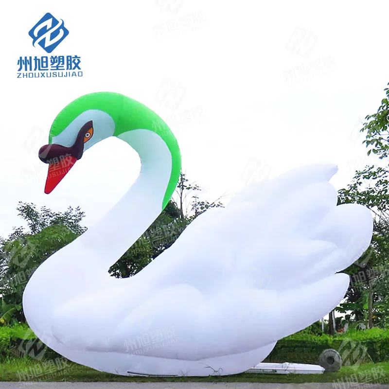 

Park 3m huge inflatable goose white swan for outdoor activity decoration prop