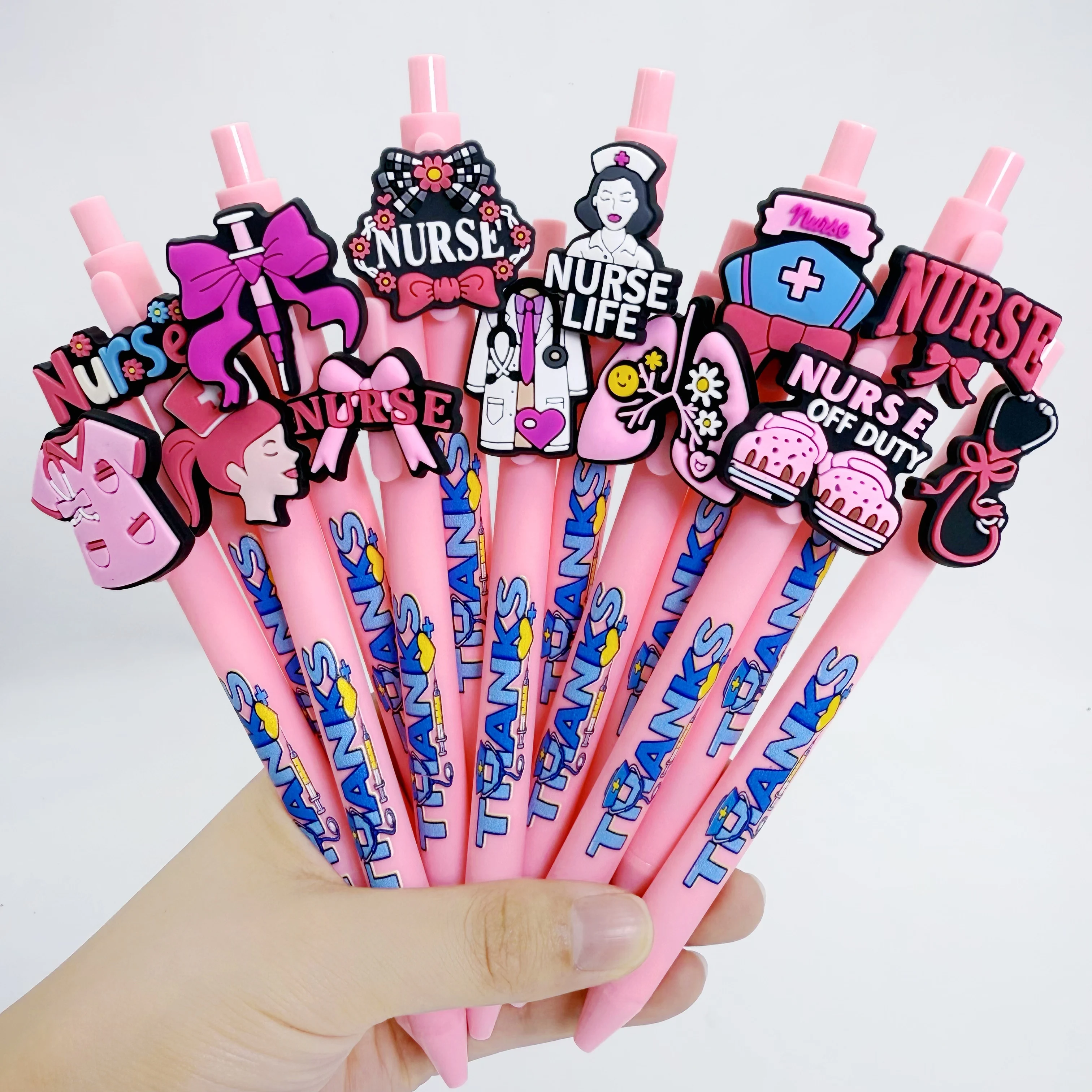 

13pcs/26pcs Pink Medical Styling Ballpoint Pen Nurse's Day Doctor's Marking Ballpoint Pen Student Signature Gift Pen