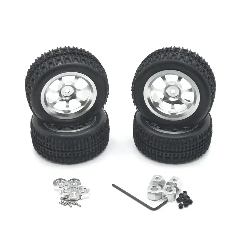 Metal Upgrade Metal Wheel Tire for Wltoys WPL MN LC JJRC HL Remote Control Car