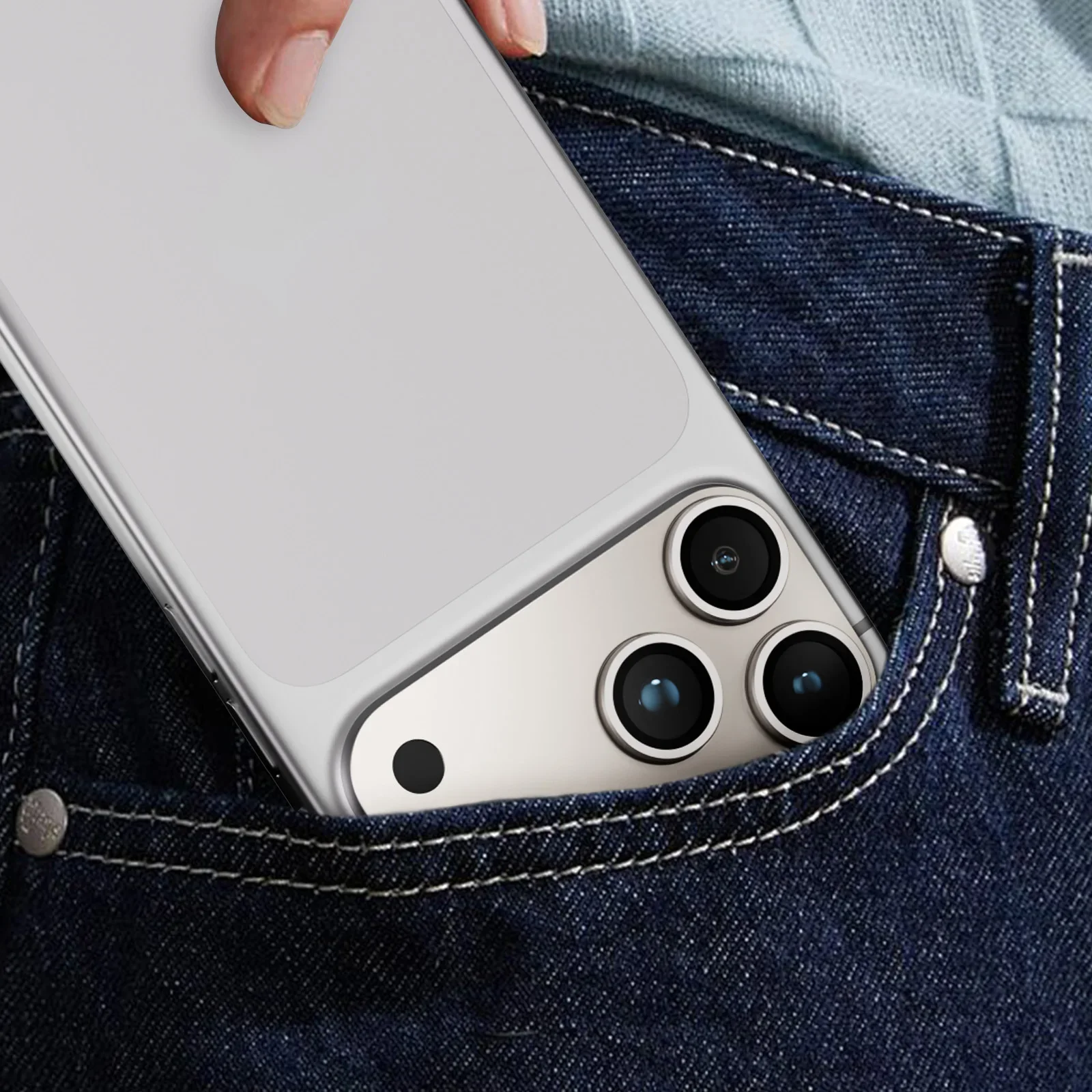 1 Set Metallschutz-Kameraobjektivschutz für iPhone Duo 18 Pro Max 17 Pro Max Plus 17 Air, mattes Kameraobjektivfolien-Glasabdeckung – Detail 15
