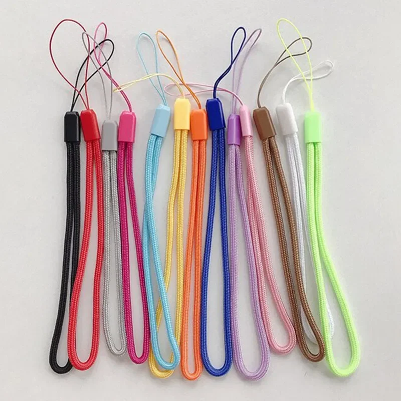 

5/10PCS Nylon Hand rope Cell Phone Hanging Strap Mobile Phone Datachable short Straps Flexible Sling Necklace Rope