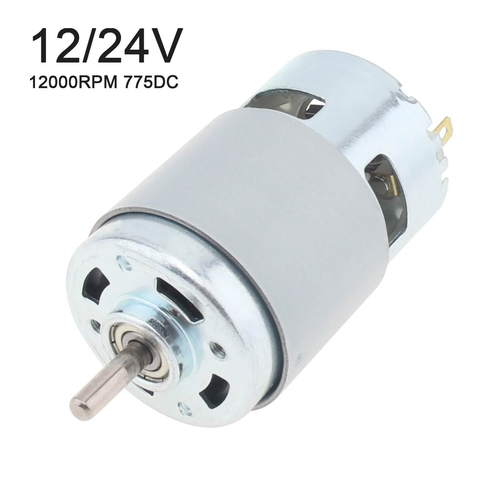 

775 DC Motor 12V 24V 6000-12000RPM Large Torque Micro Electric Motor with Double Ball Bearing for Vacuum Cleaners Fans Toys