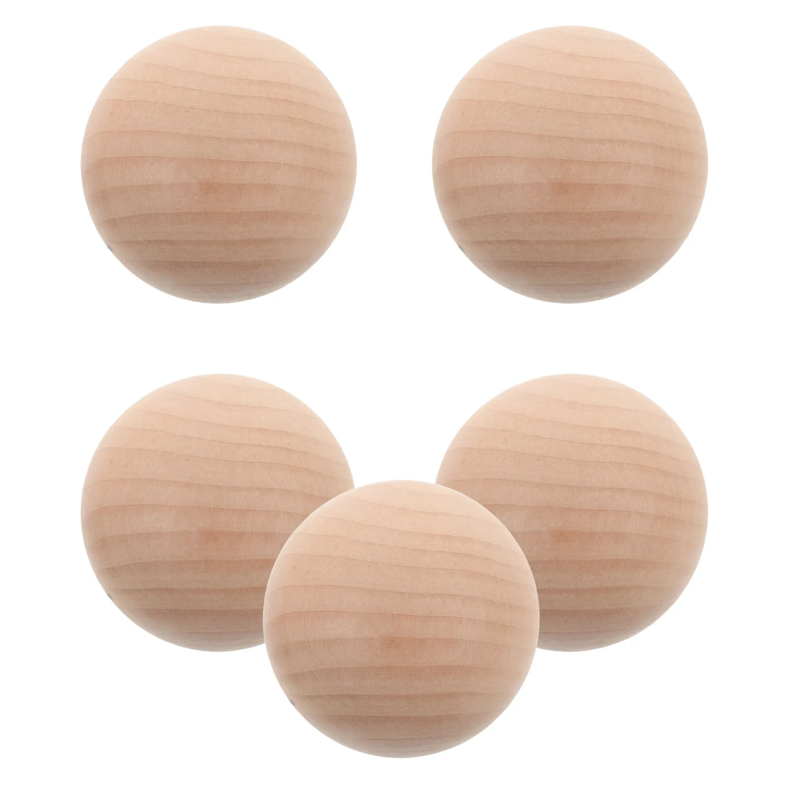 

6Pcs Smooth Texture Unfinished Croquet Balls 5.5cm Wooden Lawn Croquet Game Balls for Backyard Outdoor Activities Painting