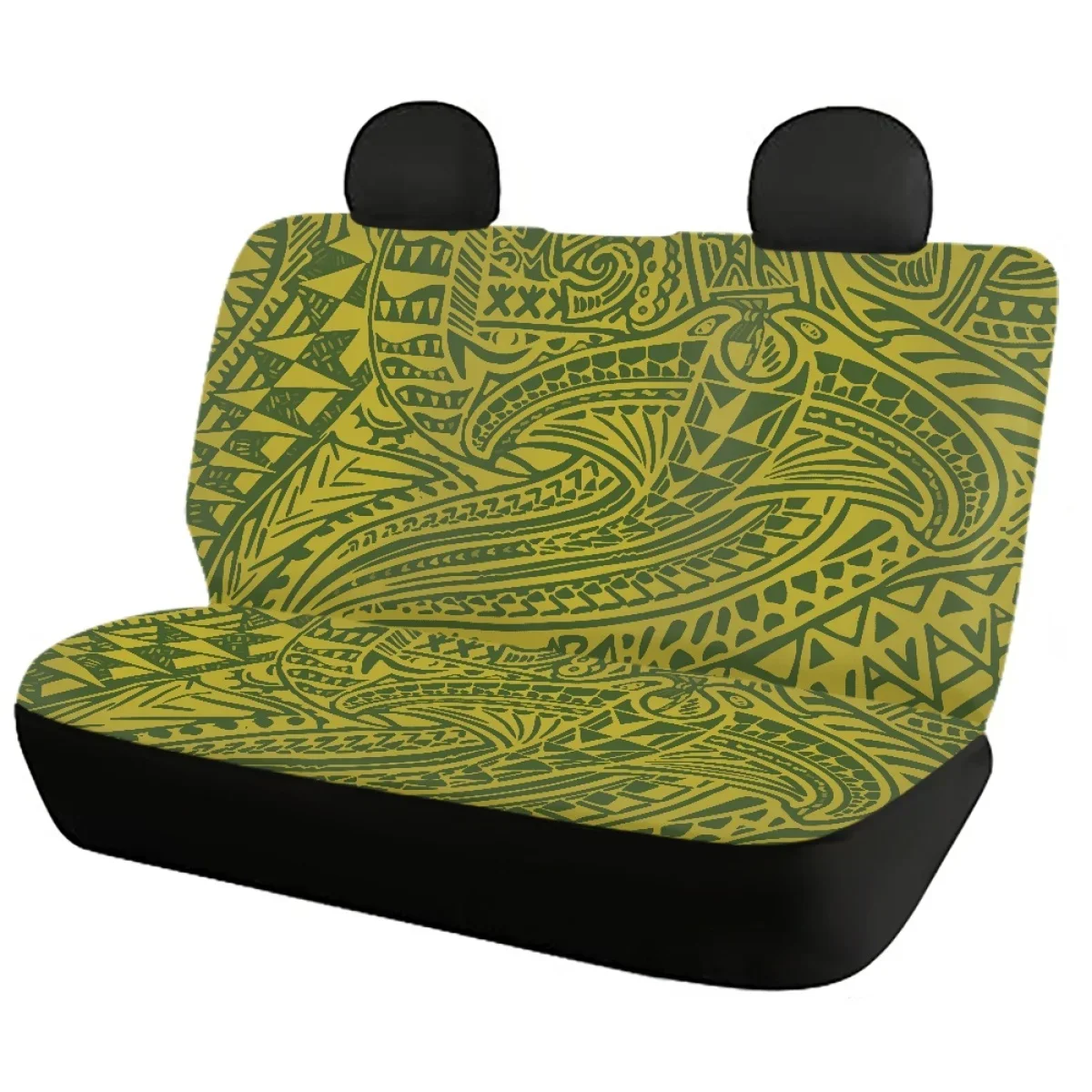 Comfortable Front/Back Car Seat Covers Polynesian Tattoo Designs Breathable Vehicle Seat Protector for Car Seat Full Set Auto