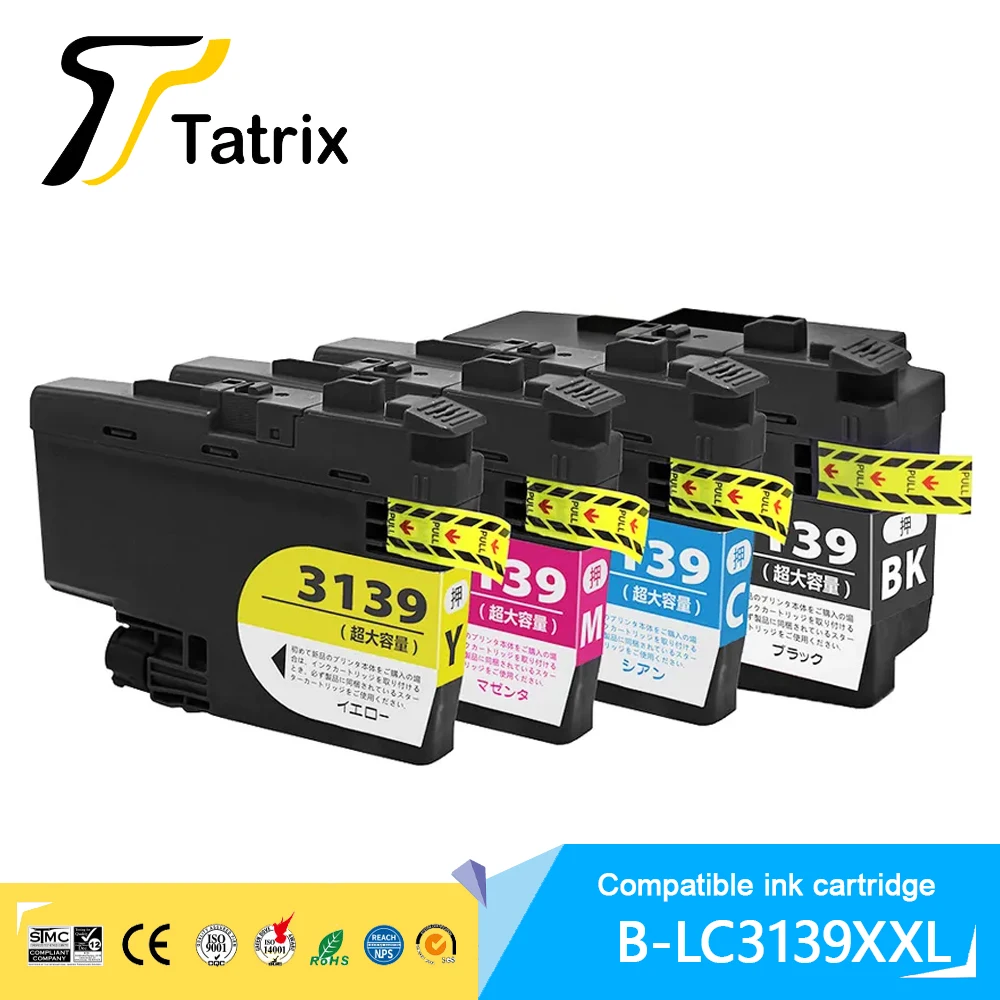Tatrix Compatible Brother LC3139XXL LC3139 LC 3139XXL 3139 Premium Color Ink Cartridge For HL-J6000CDW MFC-J6999CDW Printer