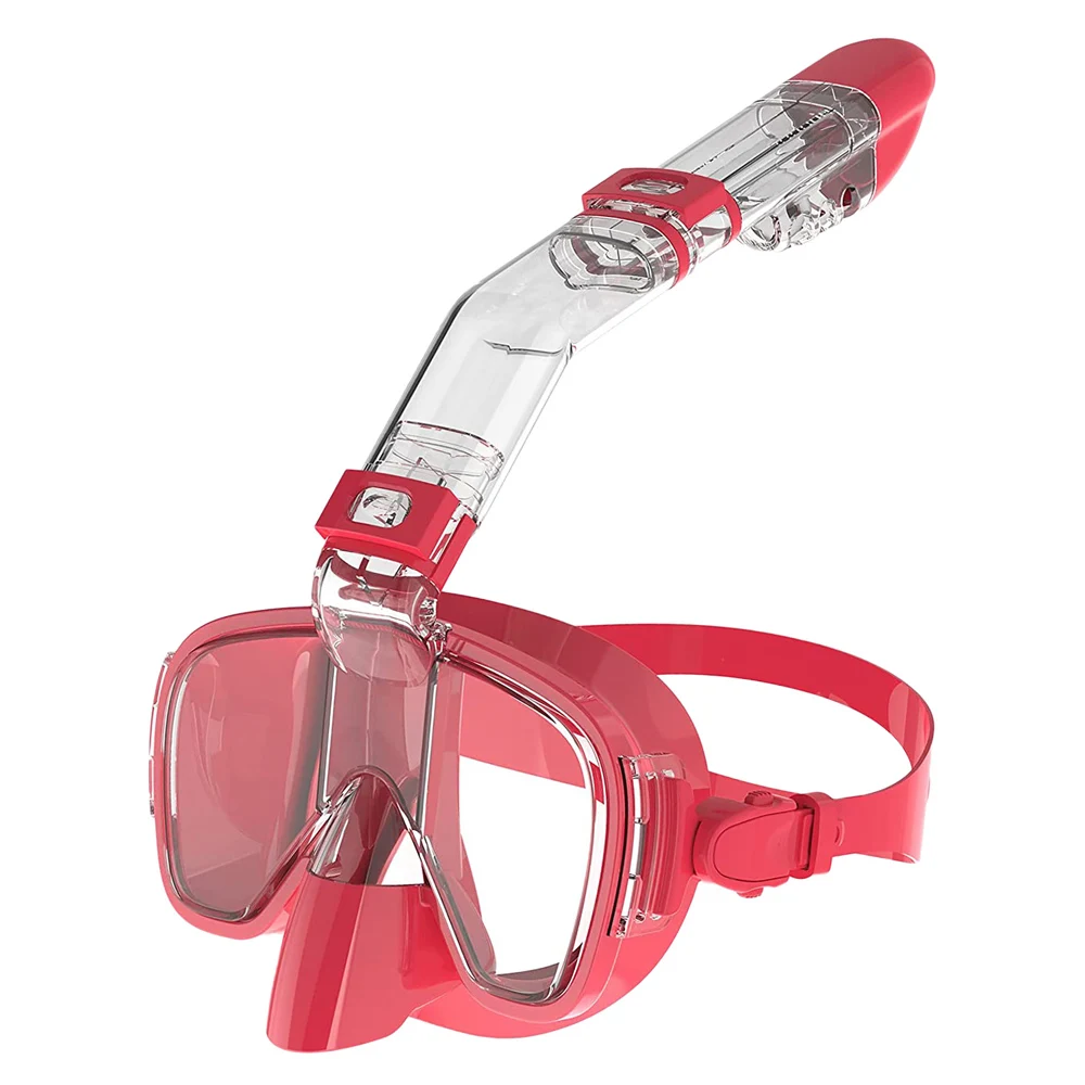 Onderwater snorkelen half gezicht gezicht kinderen zwemmasker set duiken ademhalingsmaskers anti-condens veilige ademhaling voor volwassenen