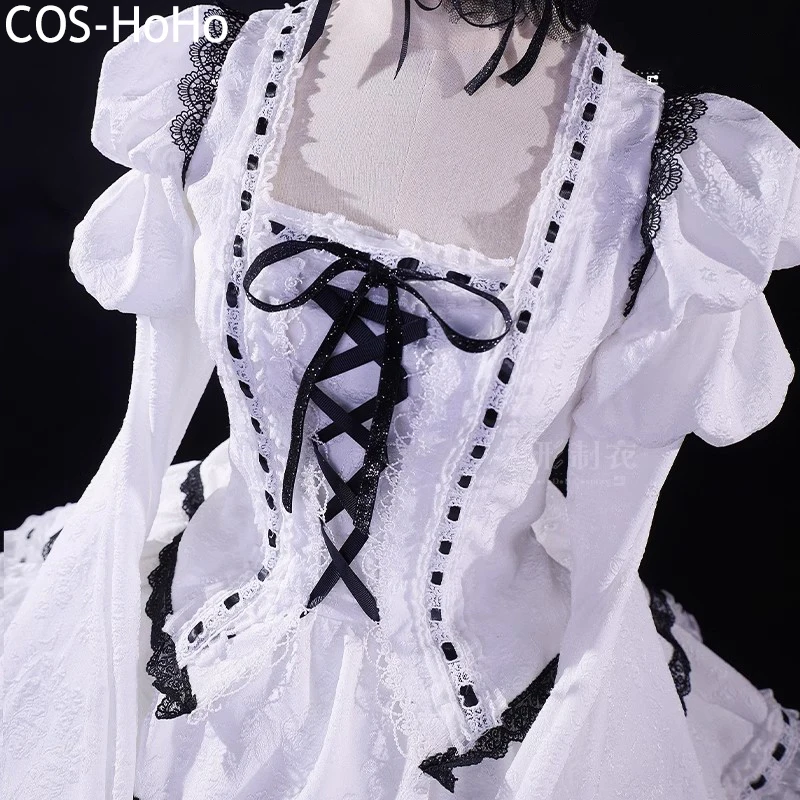 COS-HoHo Anime Shugo Chara Tsukiyomi Utau jeu Costume blanc Lolita robe uniforme Cosplay Costume Halloween fête tenue femmes