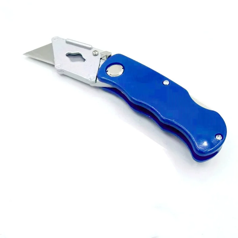 سكين قطع الورق الكبير القابل للطي، سكين فتح علبة، سكين القطع السريع، سكين ورق الحائط، سكين فني عالي التحمل #6