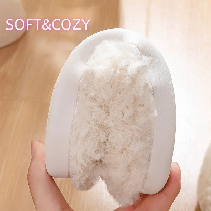 Winter Cotton Plush Sheep Slippers for women and men