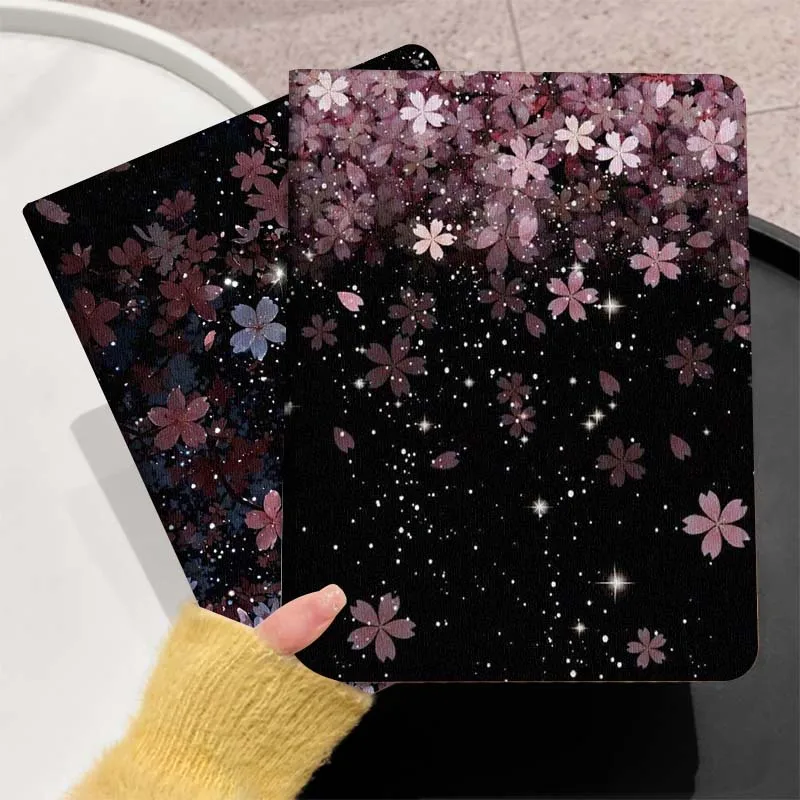 

Роскошный блестящий чехол с цветочным принтом для Huawei MediaPad T5 T10s M6 M5Lite SE Honor Tab 5 6 7 V7 V8 X8a X9a Pro, мягкий чехол для планшета