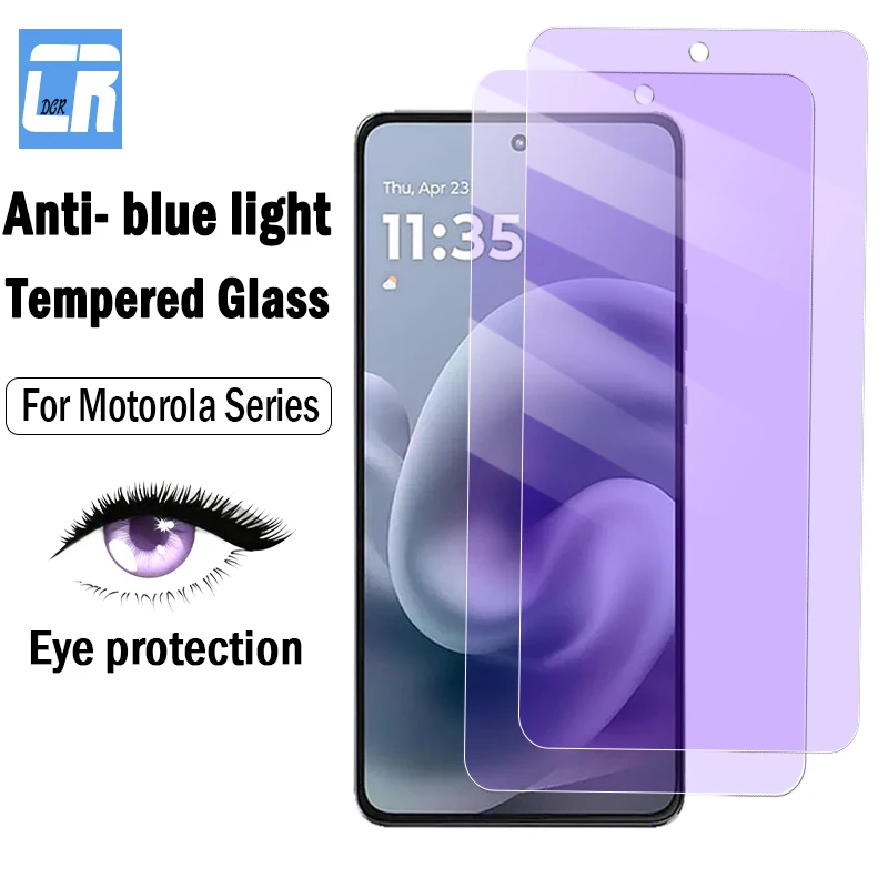 

2-4Pcs Anti Blue-ray Screen Protector for Motorola Moto G86 G36 G56 G06 G67 G57 G75 G35 G15 Power G05 G Play Tempered Glass
