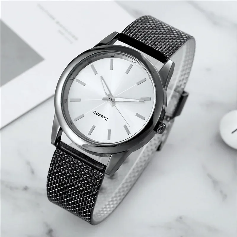 Womens Watch Gold Black Watch Magnetic Stainless Steel Mesh Band Luxury Montre Femme Wristwatches Relogio Feminino Reloj