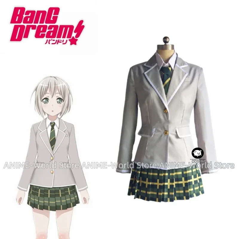 

Unisex Anime Cos BanG Dream! Afterglow Cosplay Costumes School Uniform Sets Any Size