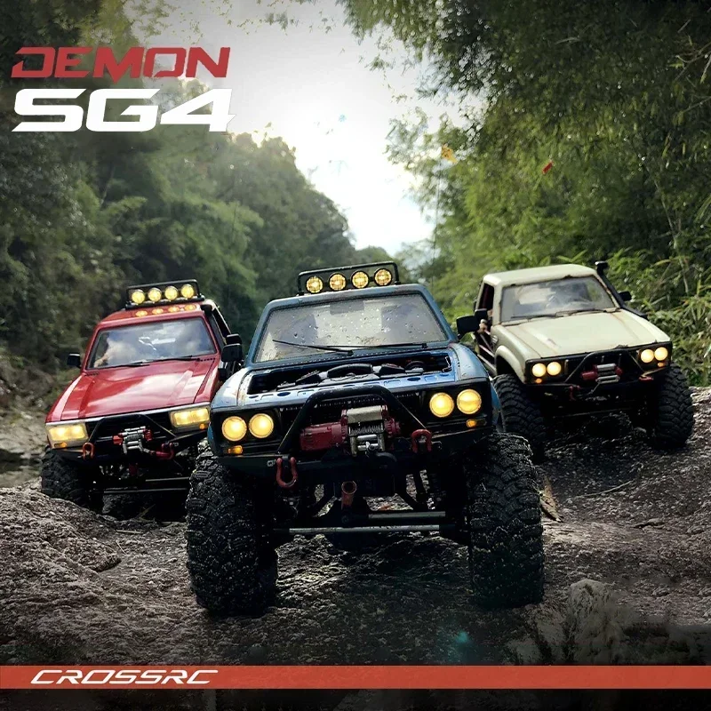 Crossrc Demon Sg4 1/10 Kit Simulation Rc Model Competitive Climbing Abs Hard Body Semi-truck 4x4 Kids Adult Toy Gift Rc Car