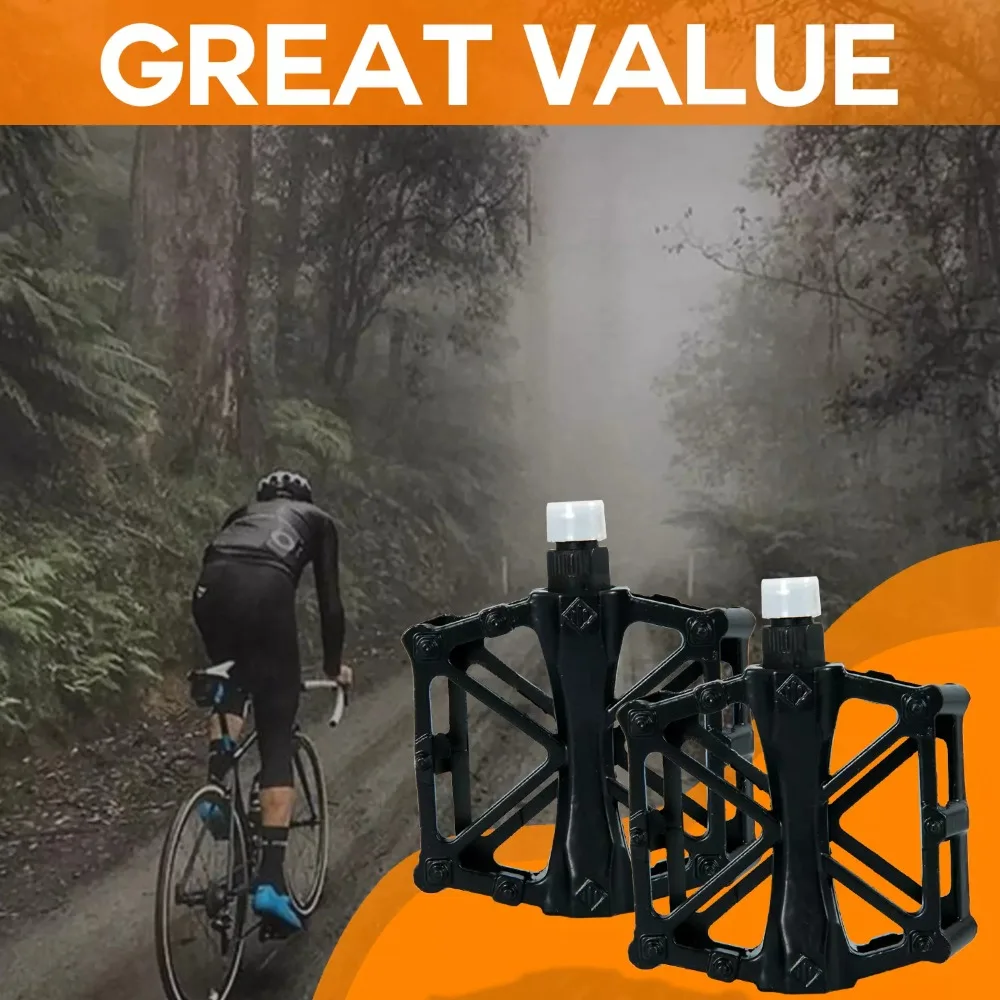 Universal Mountain Biking Pedals Anti-slip Ultra-Light Bike Bearing Pedals Save Effort Durable Aluminum Alloy Pedals