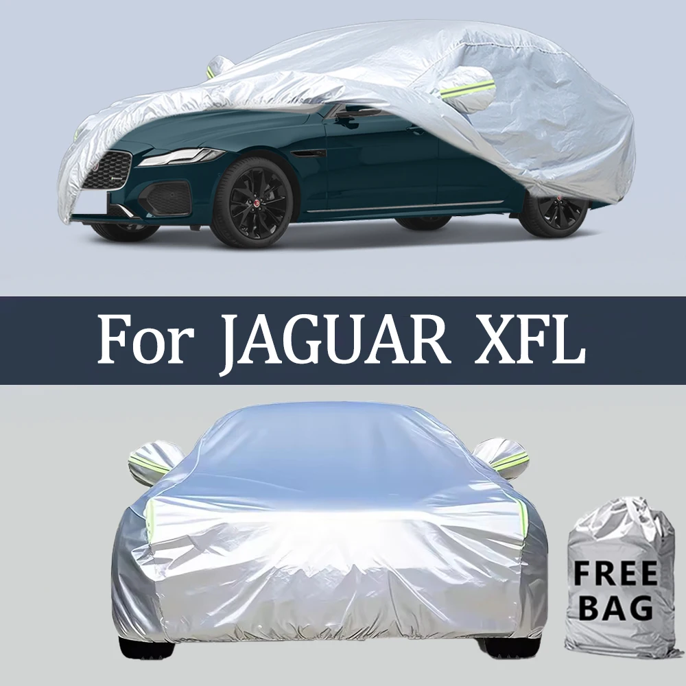 

Для JAGUAR XFL автомобильный чехол уличные защитные чехлы снежный солнцезащитный козырек водостойкий пылезащитный внешний УФ автомобильные аксессуары