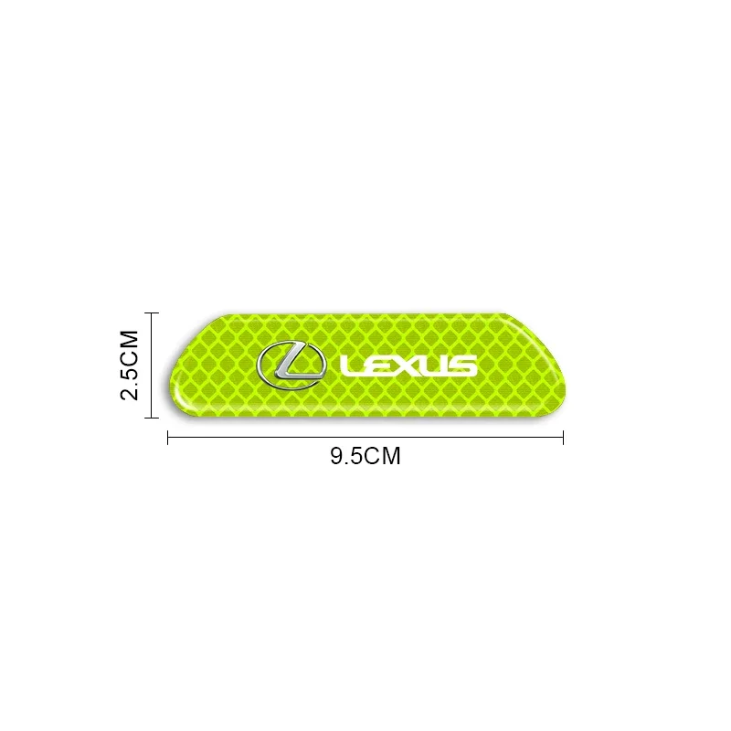 4 قطعة/المجموعة سيارة شريط أمان عاكس ملصقات لكزس ES RX LS IS NX CT LX IS250 IS200 CT200H GS300 LS430 RX450H LX57