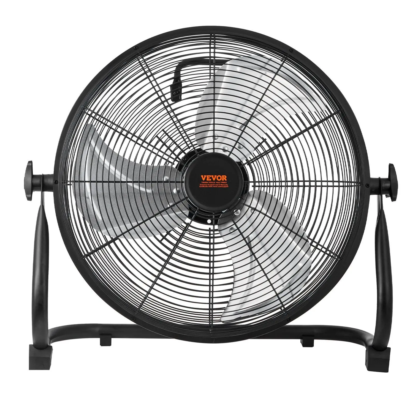 

Cordless Fan 16 in 360° Pivoting Stepless Speed High Velocity Metal Industrial Floor Fan