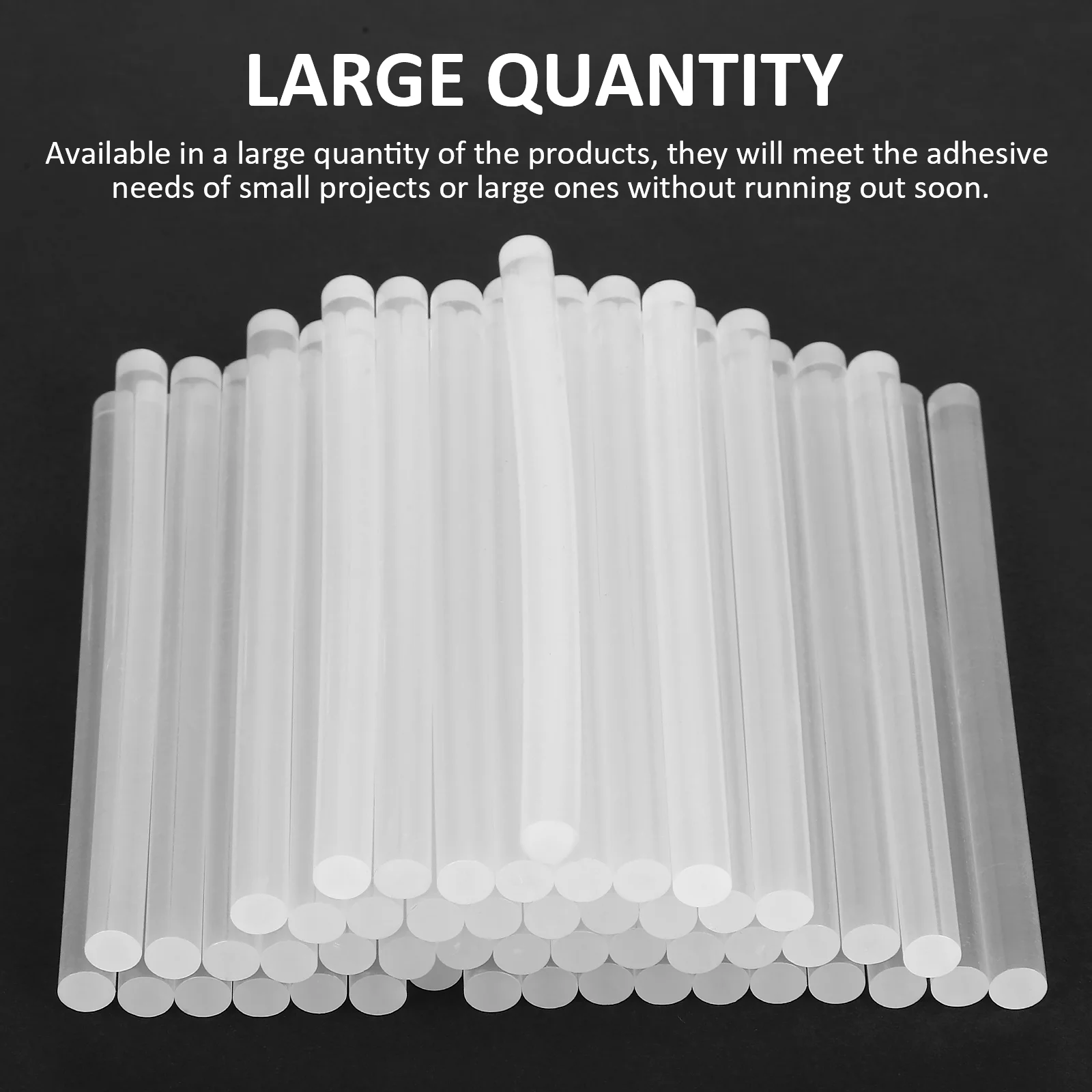 50 Pcs Hot Melt Glue Stick Sticks Clear Bulk Classroom Handicrafts Flash High Viscosity Adhesive Thermoplastic Resin