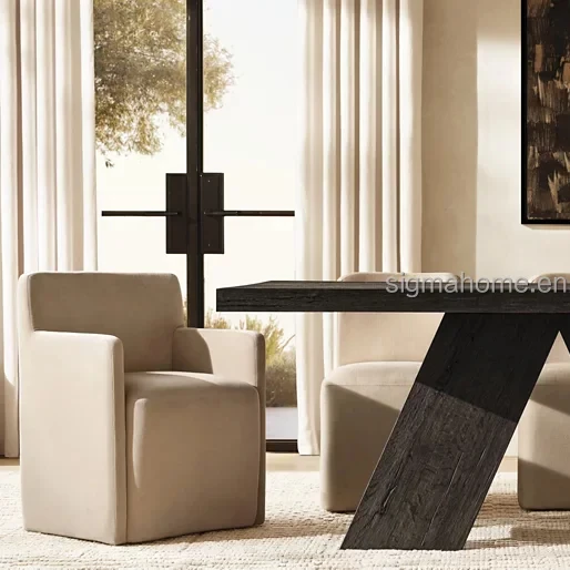 

Изготовленное на заказ минималистское кресло в скандинавском стиле для ресторана, кафе, обеденные стулья, кухонная мебель для отеля, тканевое обеденное кресло