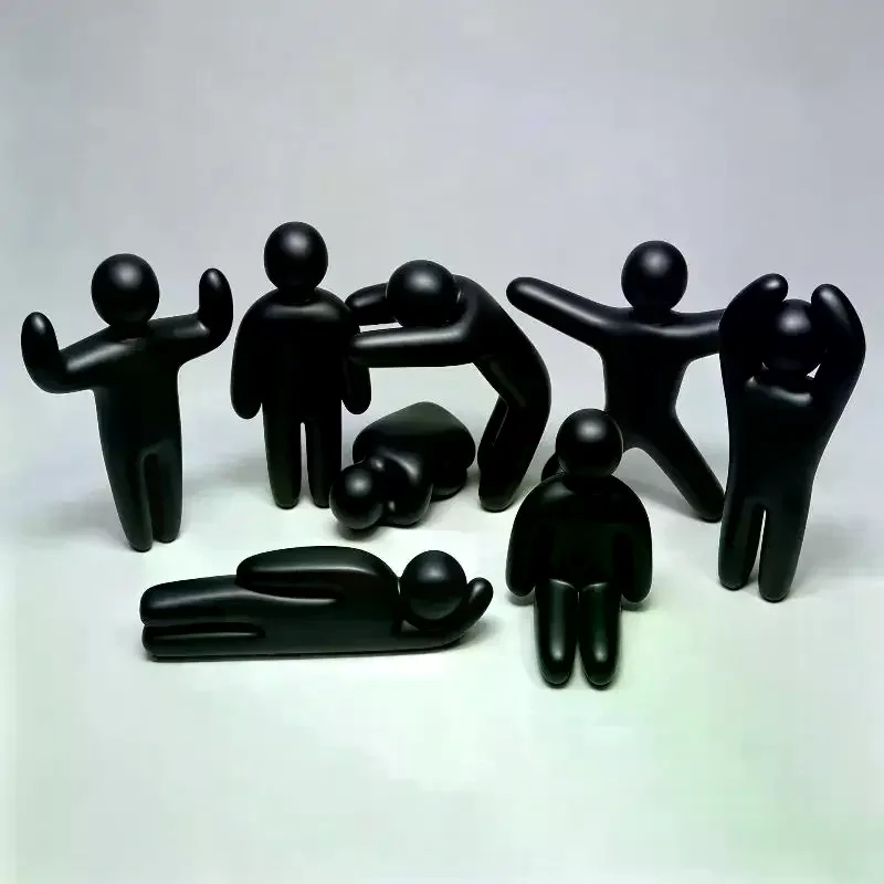 8Pcs 3D Printed Meccha Chameleon Robot Model, Multiple Pose Collectible Figure Toy, Sci-Fi Action Robot Animal Statue