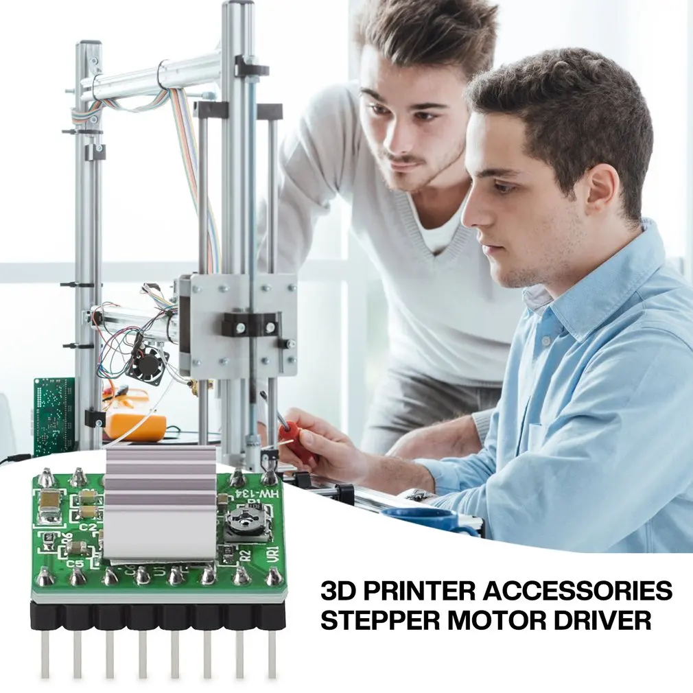 Hot 5PCS 3D Printer Parts A4988 Stepper Motor Driver With Heat sink For SKR V1.3 1.4 GTR V1.0 RAMPS 1.4 1.6 MKS GEN V1.4 Board