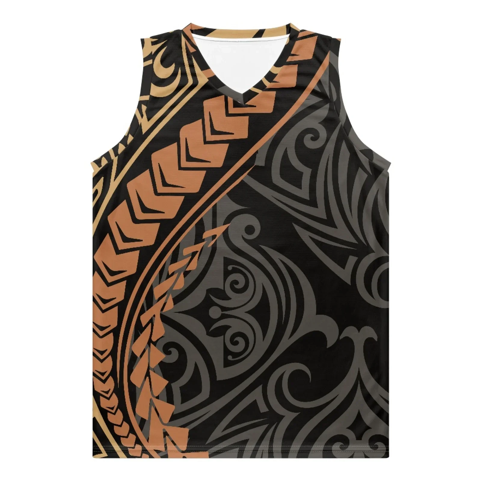 Polynesian Tribal Samoan Totem Tattoo Samoa Prints Basketball Jersey Street Party Team Custom Basketball Jersey Fan's Gift S-4XL