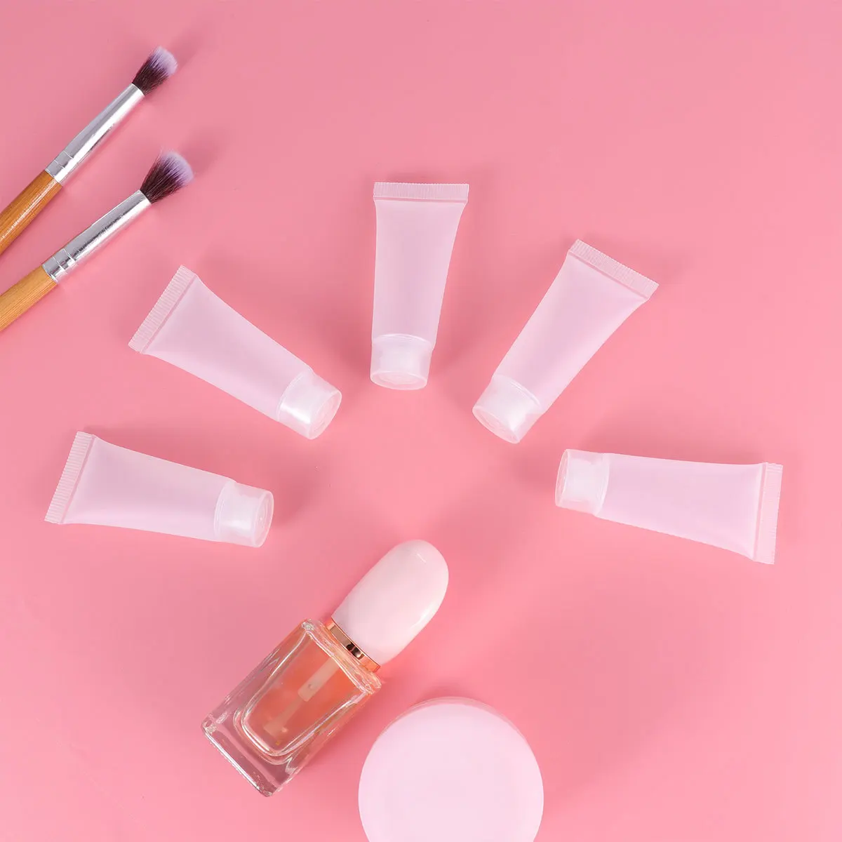 30 Stück Aufbewahrungsflaschen für Reisen, Make-up, Unterverpackung, auslaufsicher, gefrostet, tragbarer Spender, Quetschflaschen