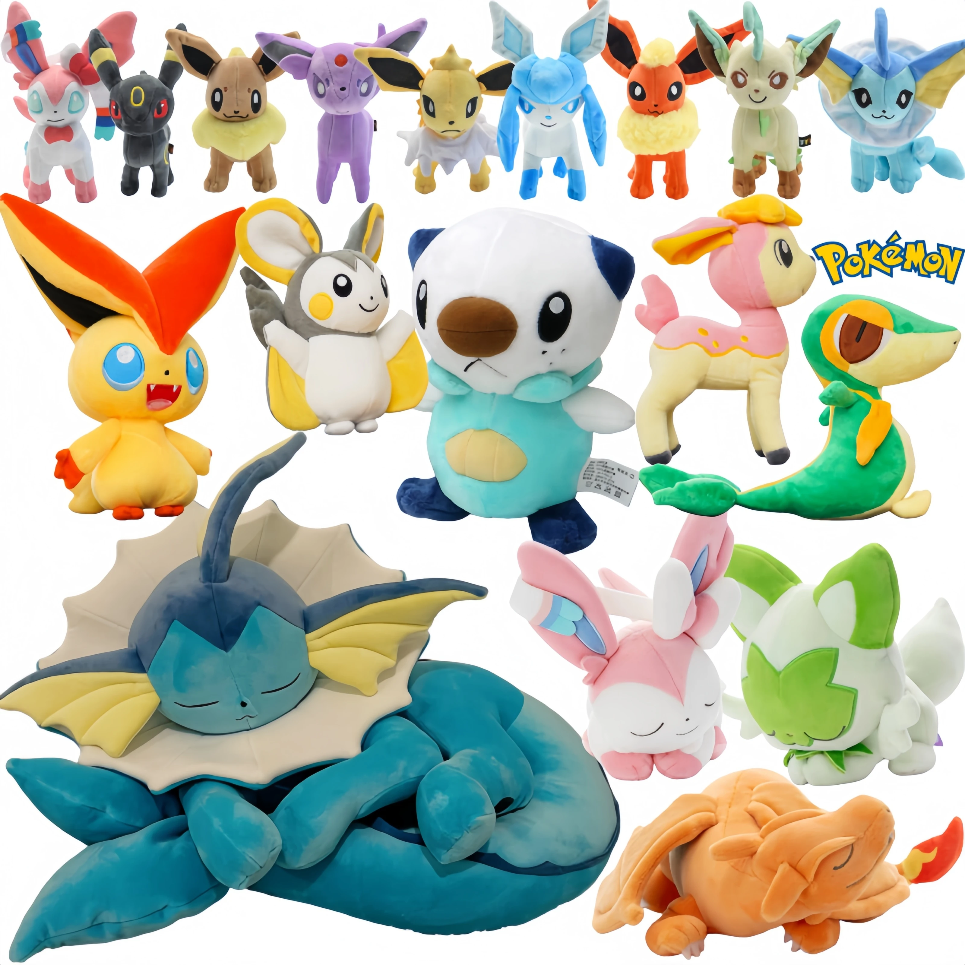 

Новейшие плюшевые игрушки Покемон 50 см: Вапореон, Виктини, Тепиг, Дирлинг, Ниви, Эмолга, Чаризард, Спрагатито. Мягкие кавайные куклы для декора комнаты.