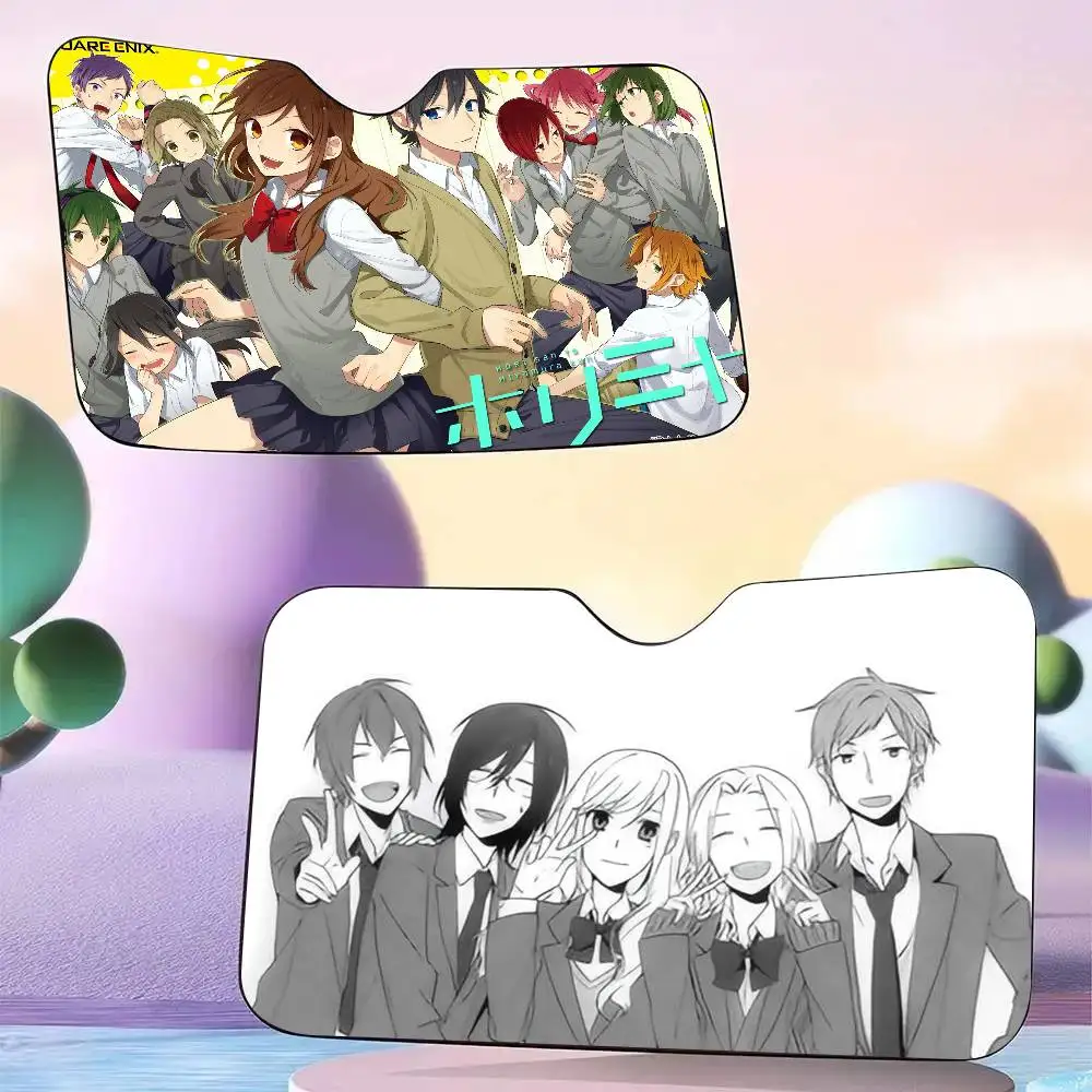 

Японский аниме-аксессуар H-Horimiya: летний солнцезащитный козырек на лобовое стекло, отражатель тепла для защиты салона автомобиля