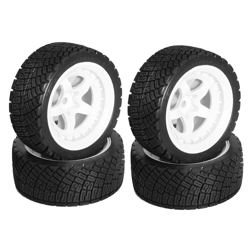 EDT-4Pcs 68Mm 1/10 RC neumáticos de coche de carreras en carretera Touring Drift rueda de neumático de coche para Tamiya-TT01 TT02 XV01 XV02 TA06 W179