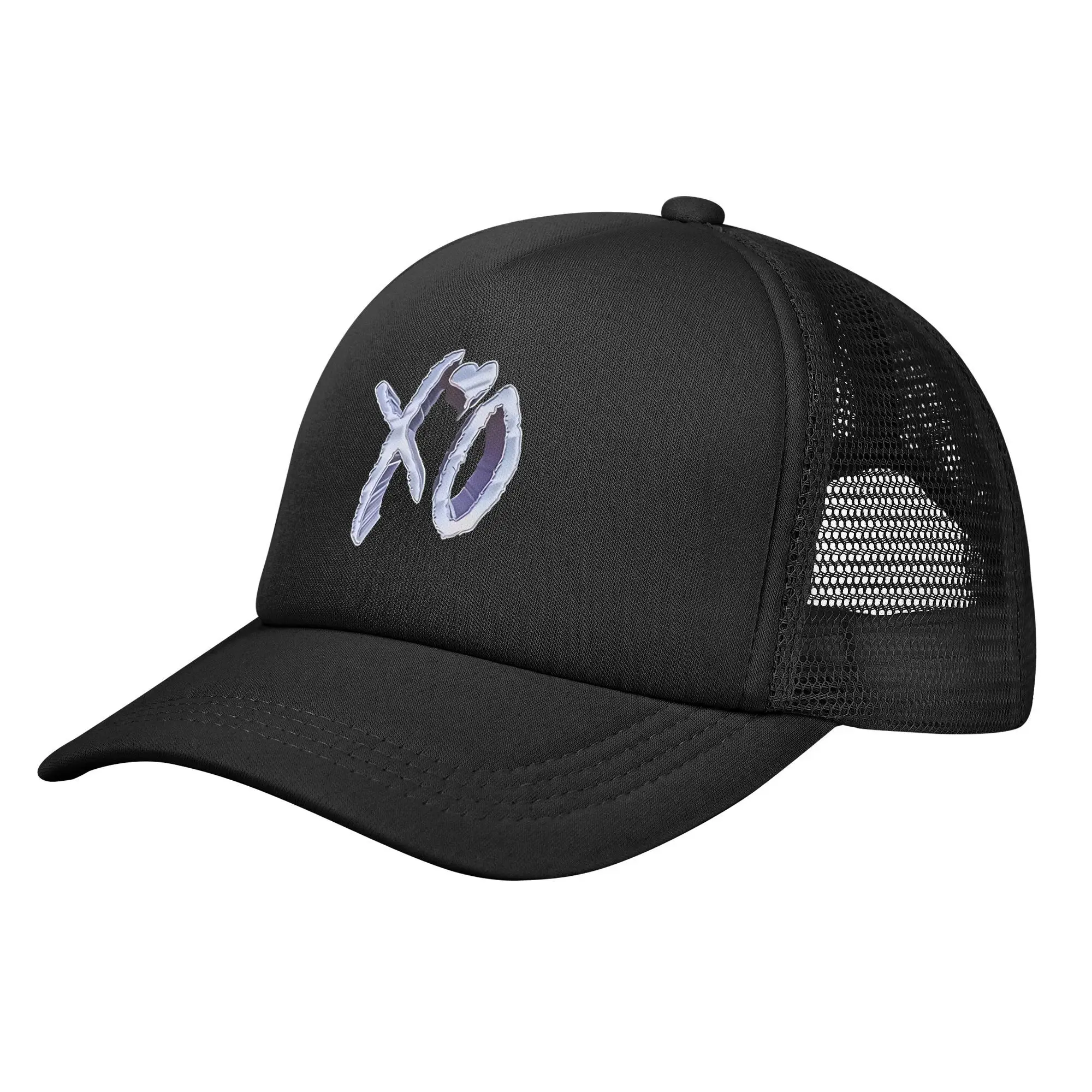 Unisex The Weeknds XO Trucker Hats Outdoor Mesh Baseball Cap Polyester Music Hat Sun Hat Adjustable Dad Hat Spring