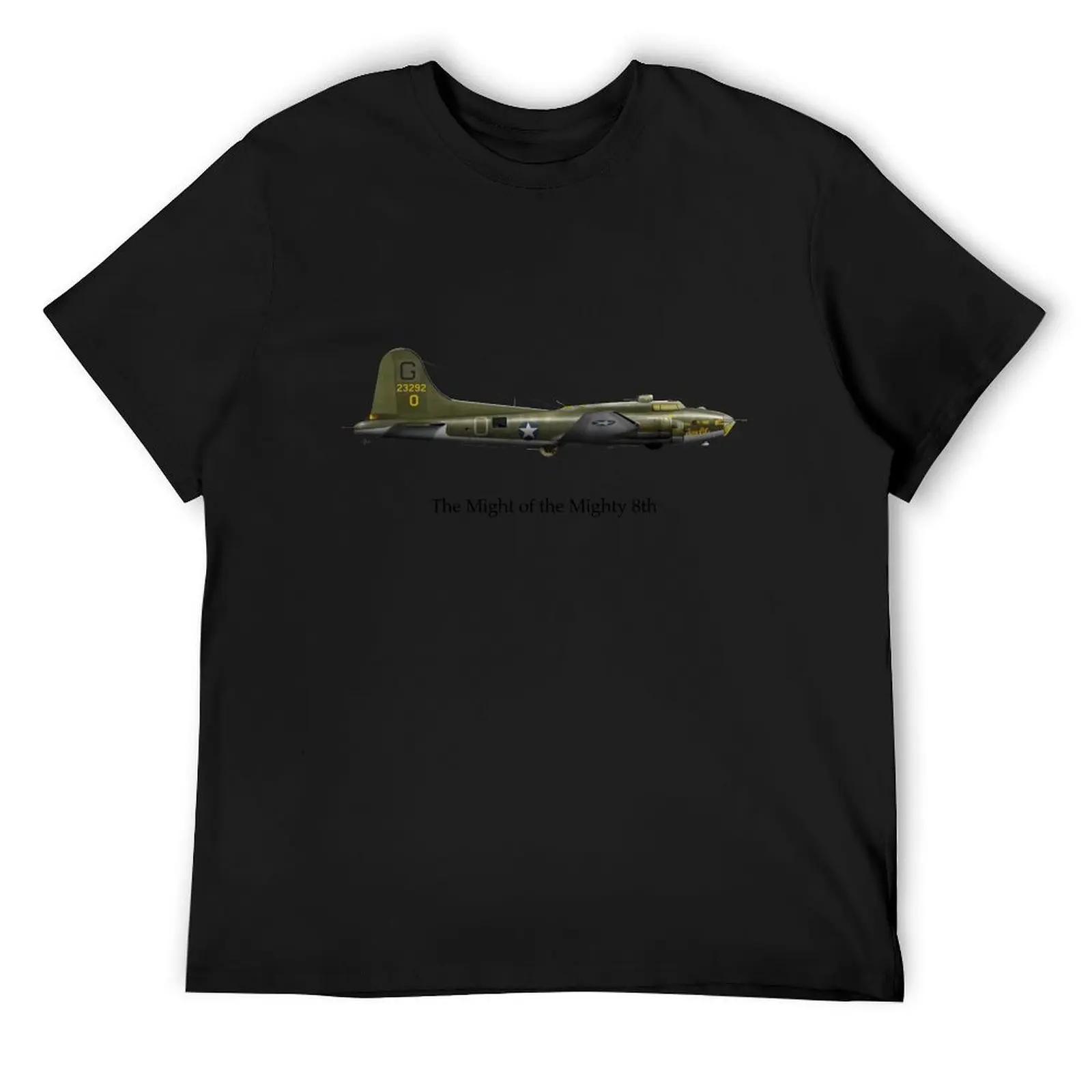

The Might of the Mighty 8th - B-17F T-Shirt Short sleeve tee graphic shirts cute tops Personalized t-shirt mens fashion