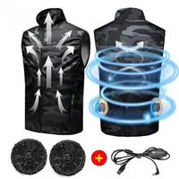 New Cooling Fan Vest Air-conditioned Clothes Men Women Cooling Vest For Work Sport Outdoor Camping Fishing Summer Cool Jacket