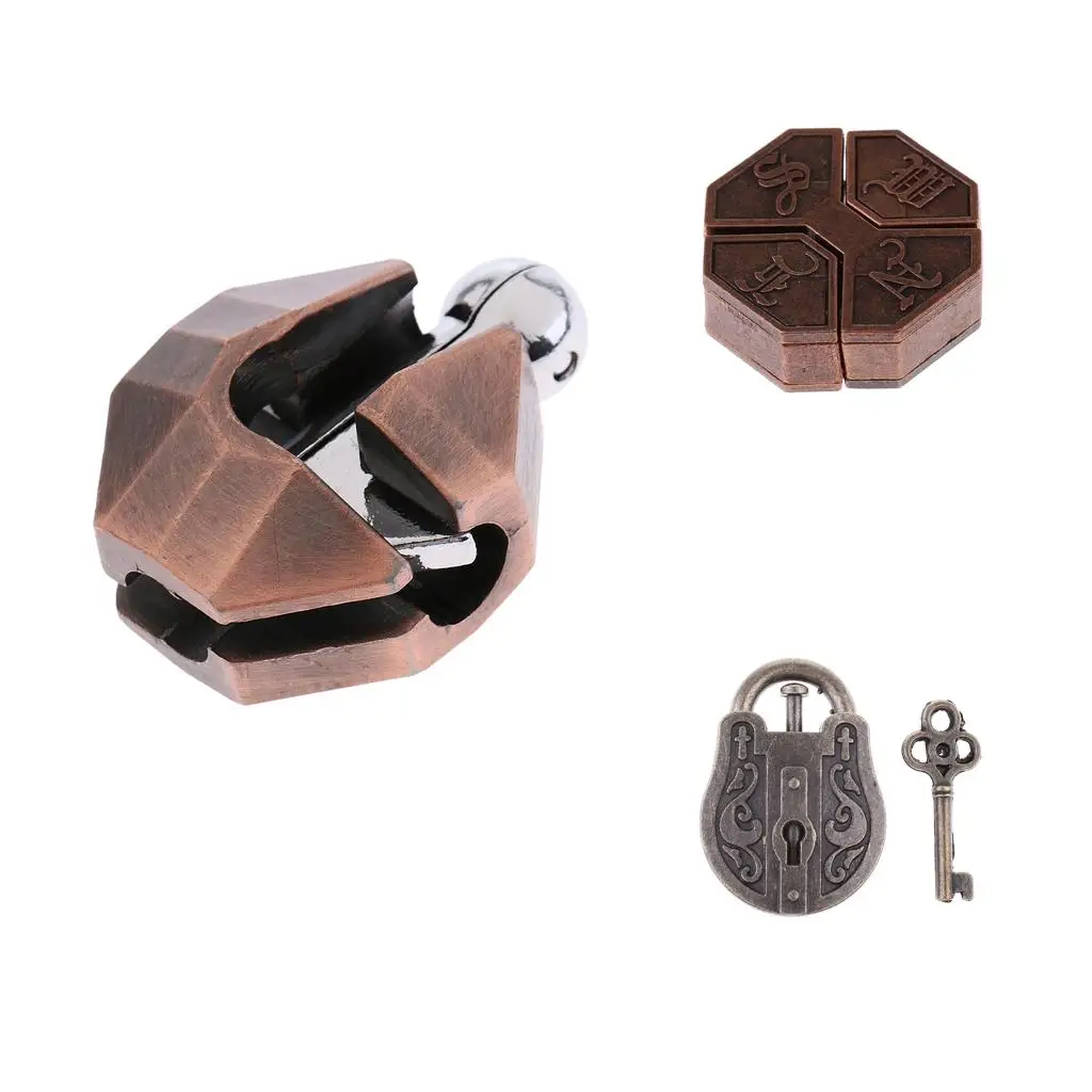 3 Brain Teasers Disentanglement Puzzle Educational Toy, Game Challenge for Kids Children Teens or Adults