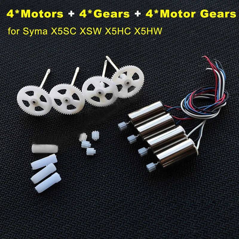 12pcs Motor Engine Gears Wheel Set For Syma X5SC X5SW X5HC X5HW RC Done Parts DIY Model Toys Accessories Hardware