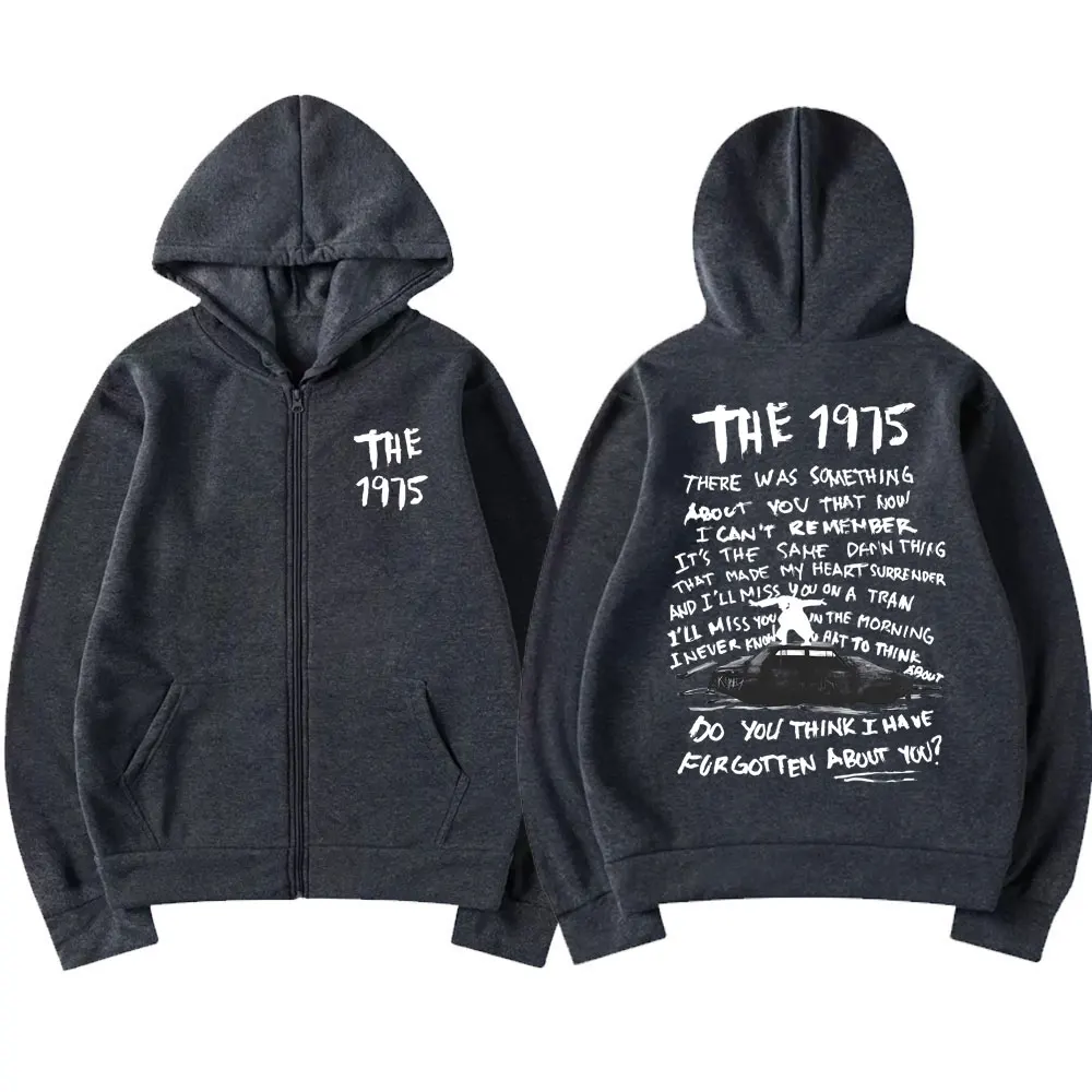 Толстовка с капюшоном на молнии The 1975 about You Graphic, толстовка с капюшоном на зарубежном языке, альбом, мужская и женская повседневная