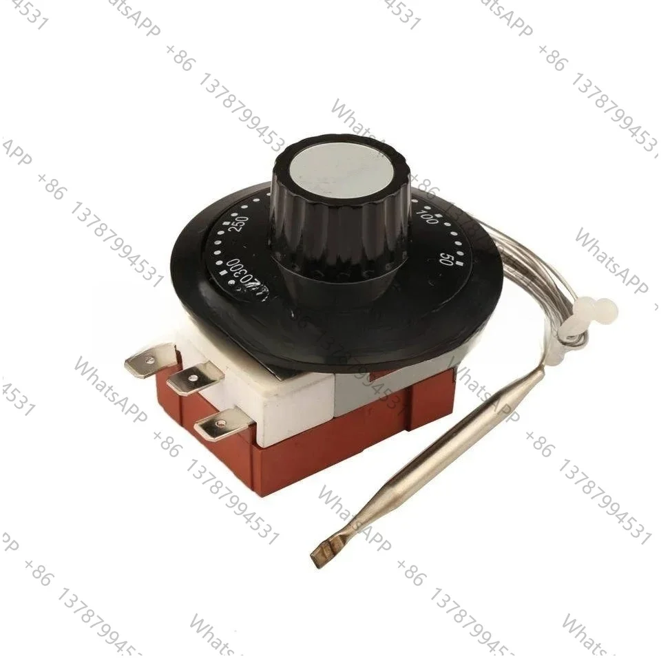 1Pc 250V 20A 3Pin Terminal ProbeTemperature Control Knob Switch Capillary Thermostat 0-40C50C80C90C120C 150C 200C 320C -30C~+30C
