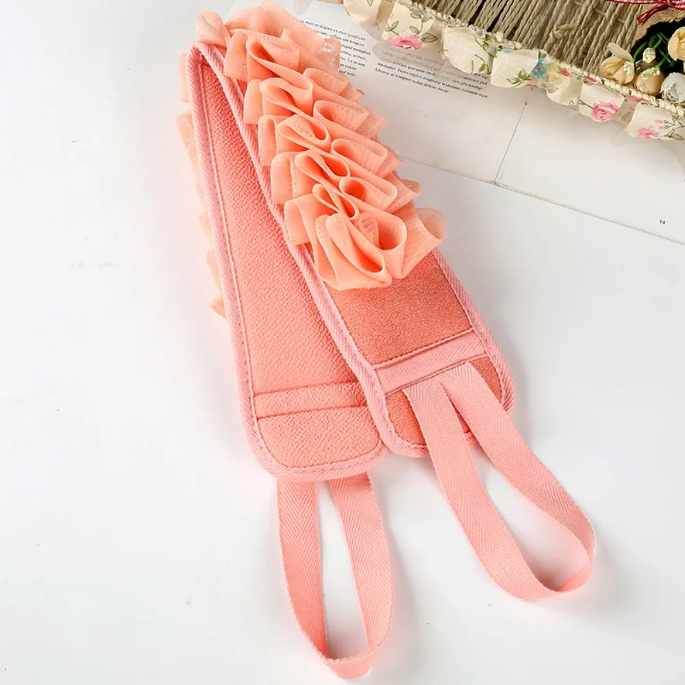 1pc 2 in 1 Bade gürtel Handtuch Dusche Peeling Rücken wäscher tiefer Schlamm sauberer Körper Waschlappen hinten Peeling Pull Strap Bad zubehör