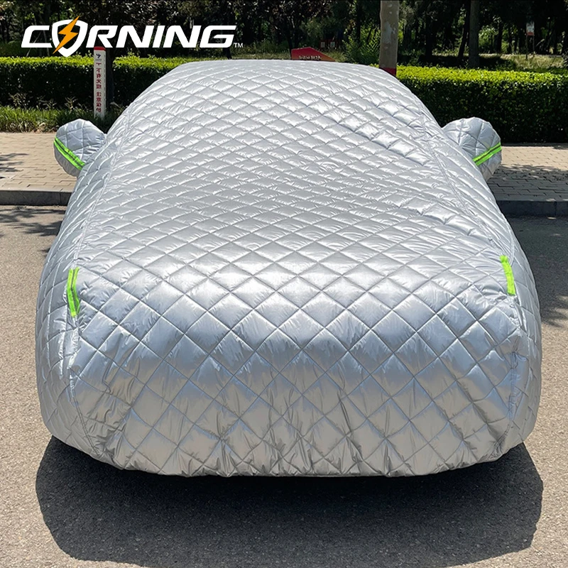 Car Body Cover Exterior Auto Covers Protect Universal Cotton Waterproof Outdoor Protective Sunshade Full External Protector Snow 