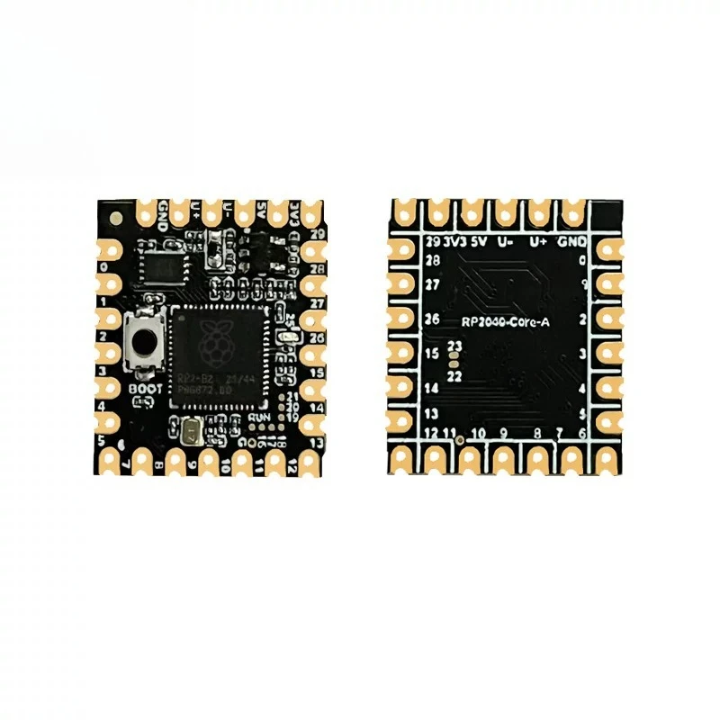 RP2040-Core-A Micro Development Board is based on the official RP2040 dual-core processor.