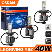 OSRAM H7 H4 H1 LED Original Car Headlight Bulbs H8 H11 9005 9006 HB3 HB4 HIR2 9012 12V 6000K 40W 80W Auto Fog Lamps White Light
