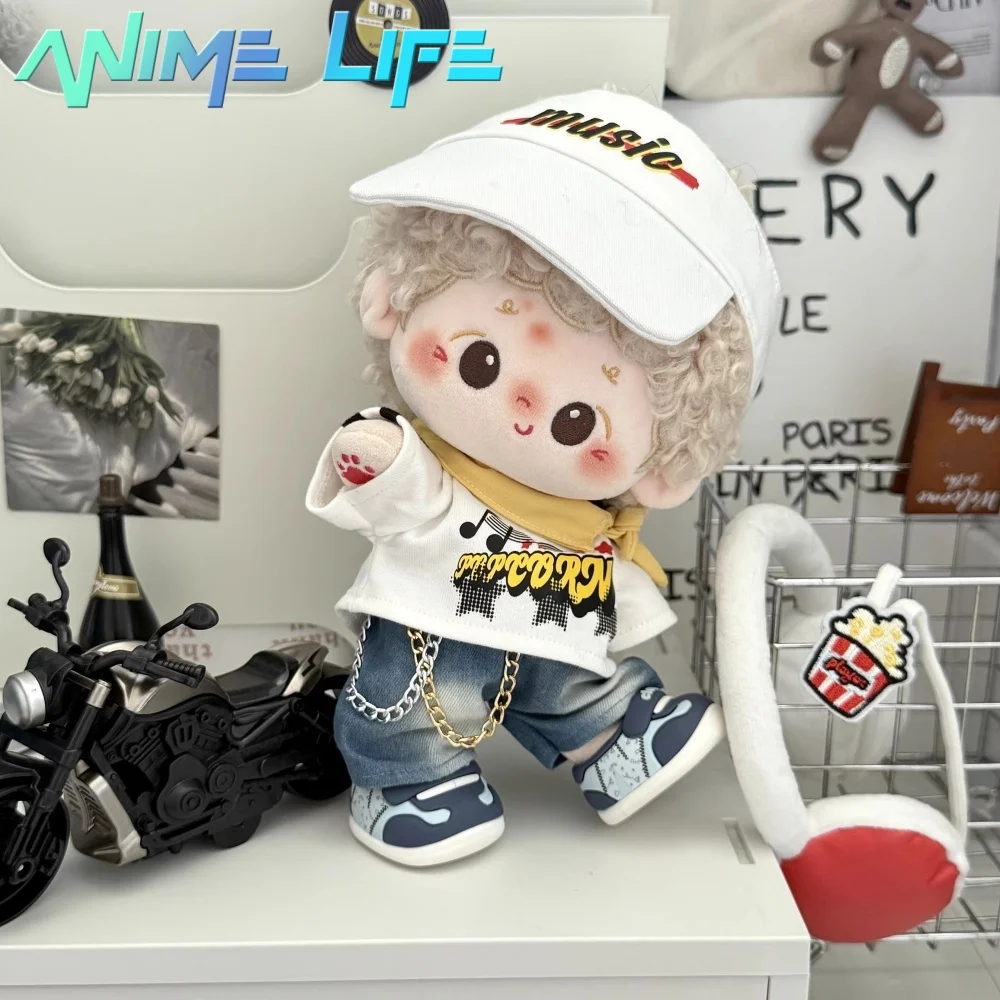 

Original Fashion Street Dance Handsome Cool Rock Music Suit For 20cm Doll Toy Costume Hat Cosplay Gift Cute