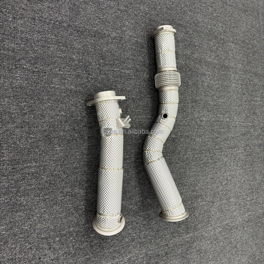 Vortex Edelstahl Spiegelpoliertes Wärmeisoliertes Hochdurchsatz-Katalysator-Downpipe für M3 G80 M4 G82 S58 3.0T 2021-2026 – Detail 8