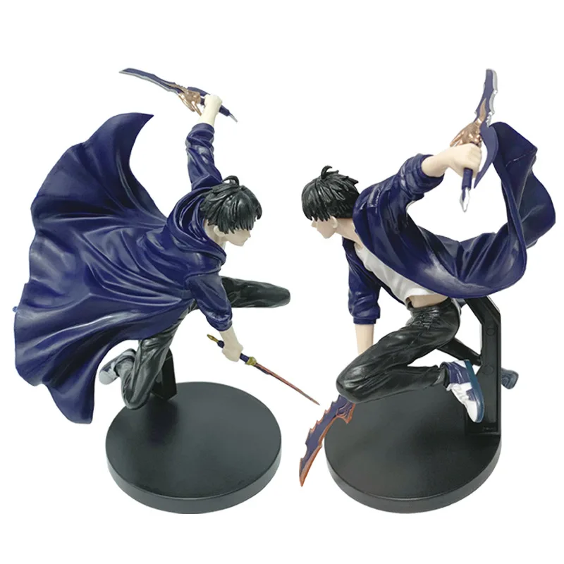 21CM Anime solista livellamento Figura Sung Jin Woo Edizione animata ESPRESTO Eccitare Motions-1 Modello di scena di battaglia Bambola giocattolo Regalo in PVC