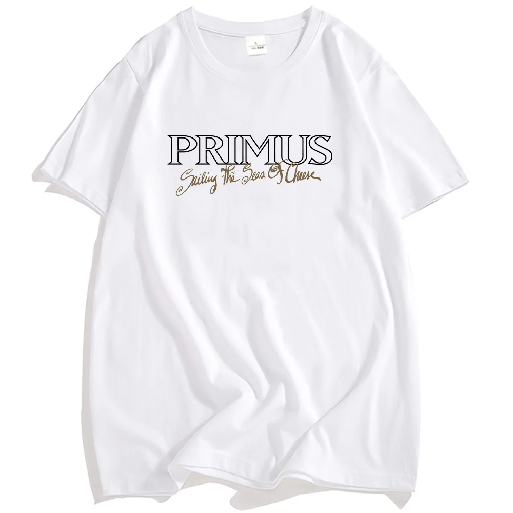

Sailing The Seas of Cheese Vintage T-Shirt PRIMUS Rock Band Grunge Tshirts Ler Benefit Tee Short Sleeve Summer Men T Shirt Print