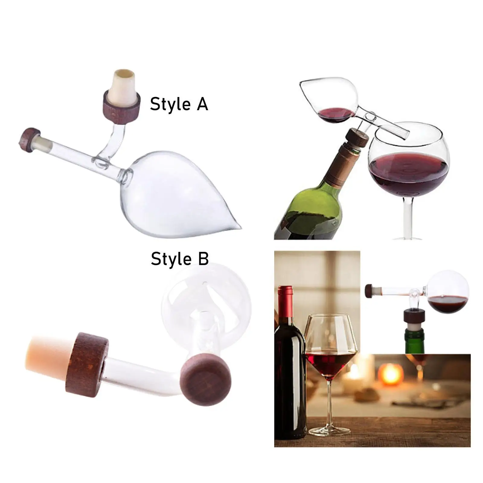 

Wine Aerator Pourer Glass Wine Accessories Wine Decanter for Party Gathering