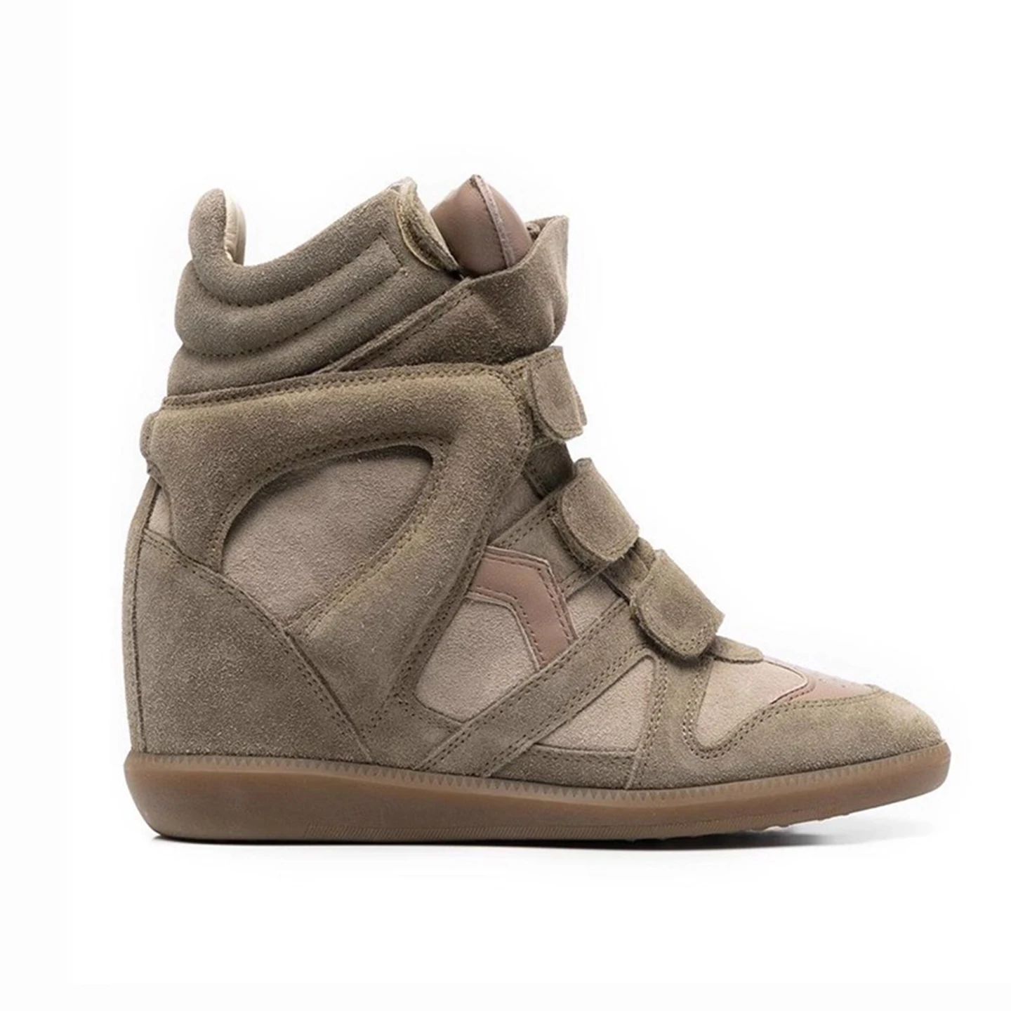 

Casual Leather Heightening Women's oes Thi Bot ort Boots Spor Sle Autumn Winter New Street Faion for Teens