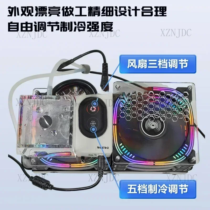 Tablet Ponsel Radiator Berpendingin Air Semikonduktor Magnetik Universal Berlaku untuk Game Seluler Periferal Giroskop